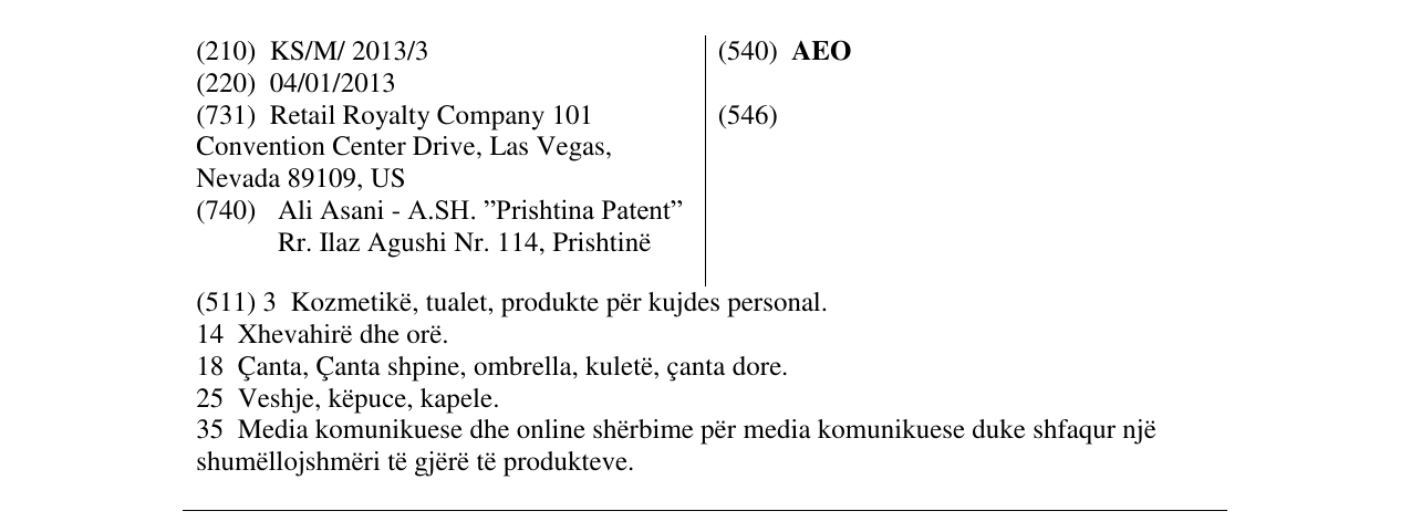 Zëri i markës AEO në buletin