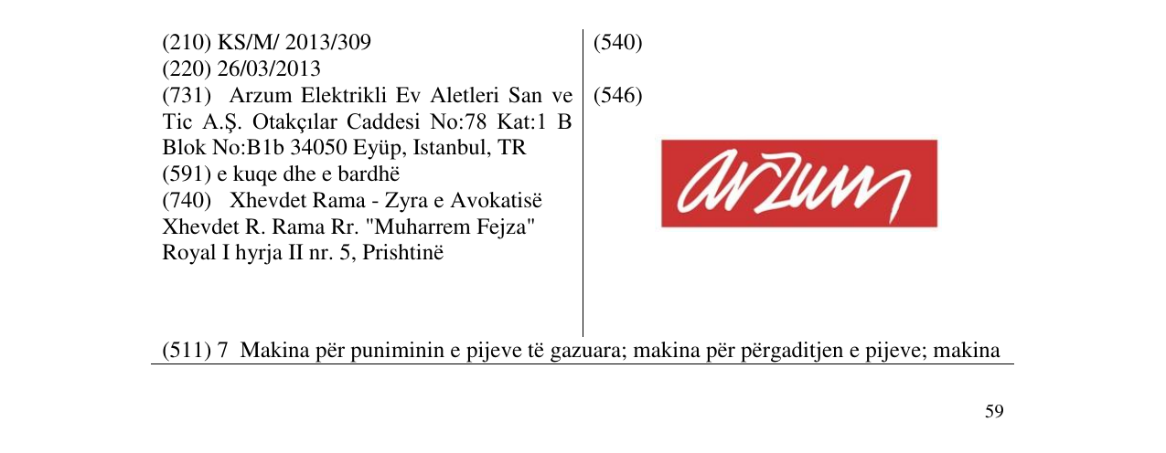 Zëri i markës arzum në buletin