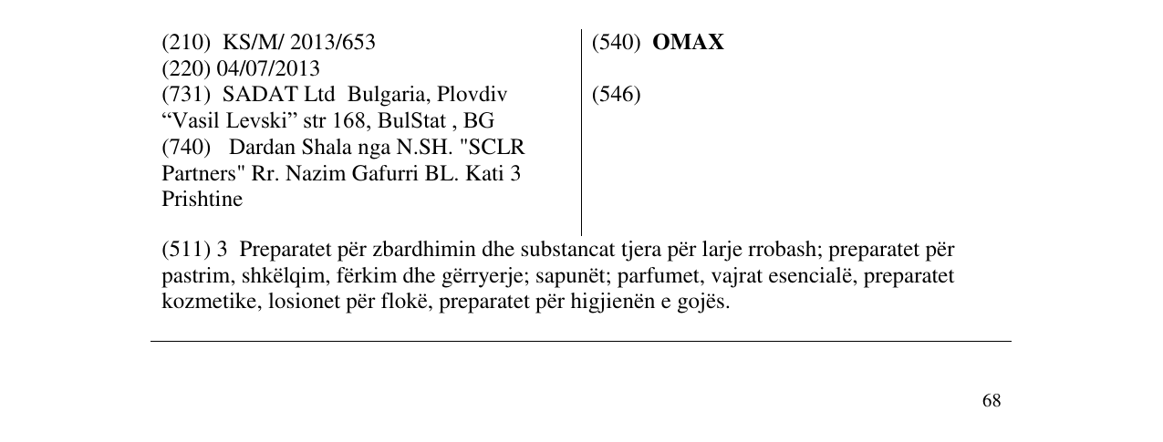 Zëri i markës OMAX në buletin