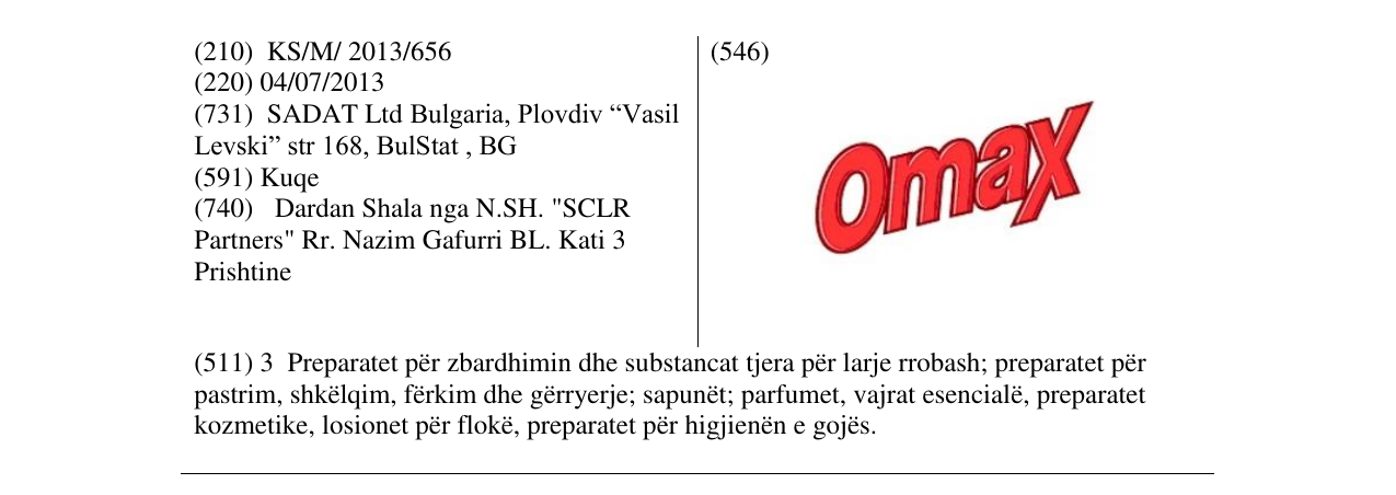 Zëri i markës omax në buletin