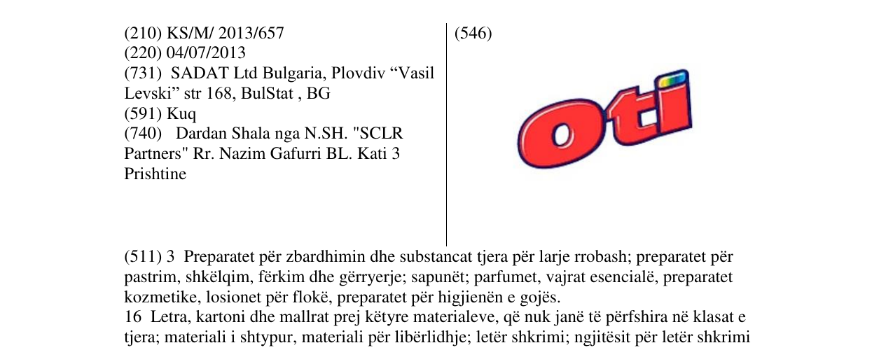 Zëri i markës oti në buletin