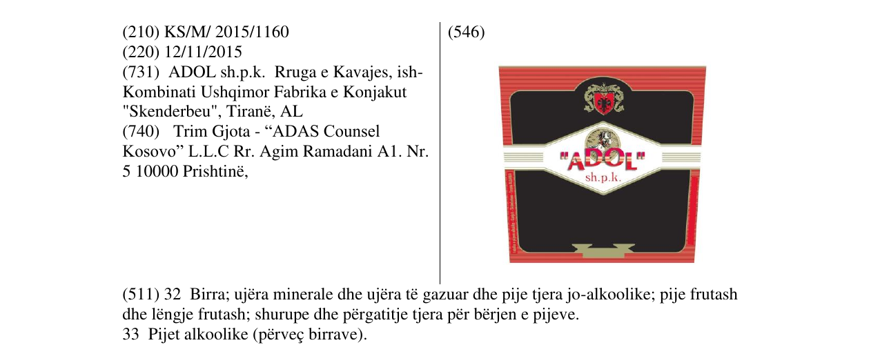 Zëri i markës ADOL në buletin