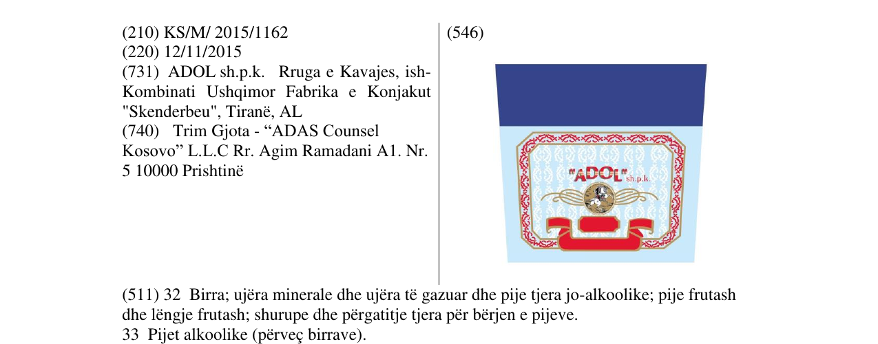 Zëri i markës ADOL në buletin