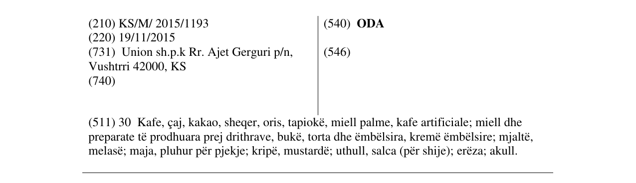 Zëri i markës ODA në buletin