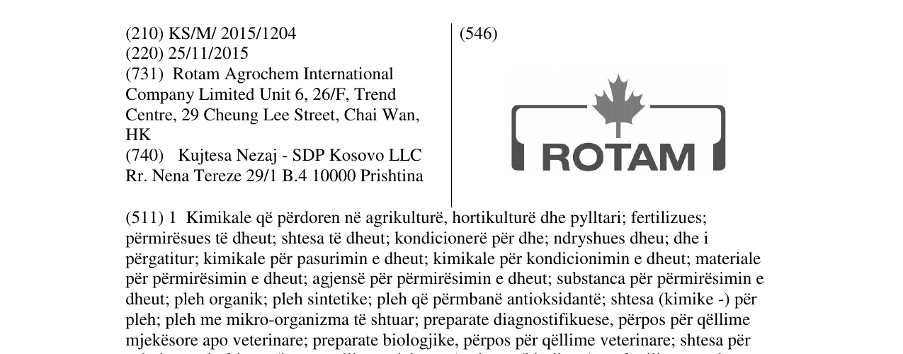 Zëri i markës ROTAM në buletin