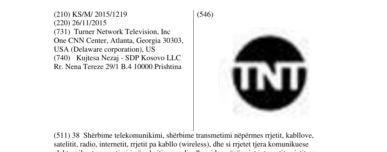 Zëri i markës TNT në buletin