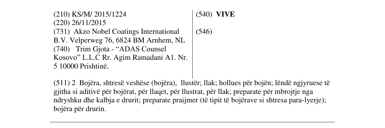 Zëri i markës VIVE në buletin