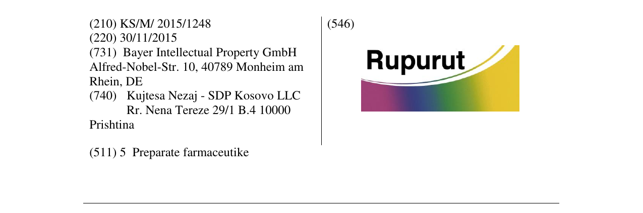 Zëri i markës Rupurut në buletin