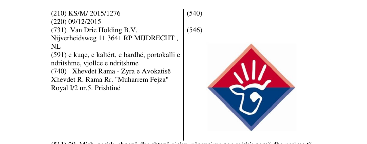 Zëri i markës Markë figurative në buletin