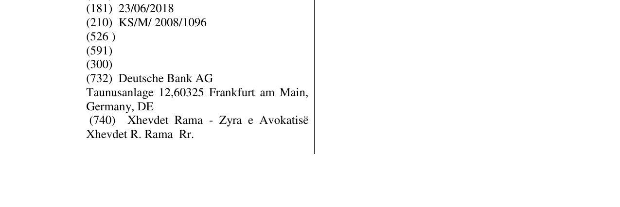 Zëri i markës Deutsche Bank në buletin