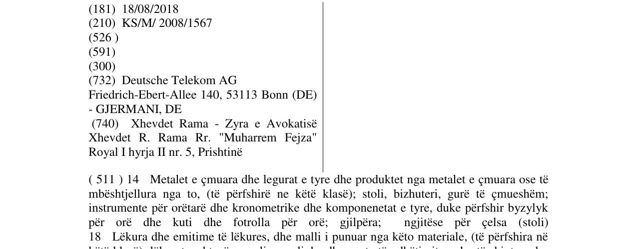 Zëri i markës T-Mobile në buletin