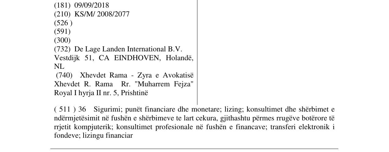 Zëri i markës DLL në buletin