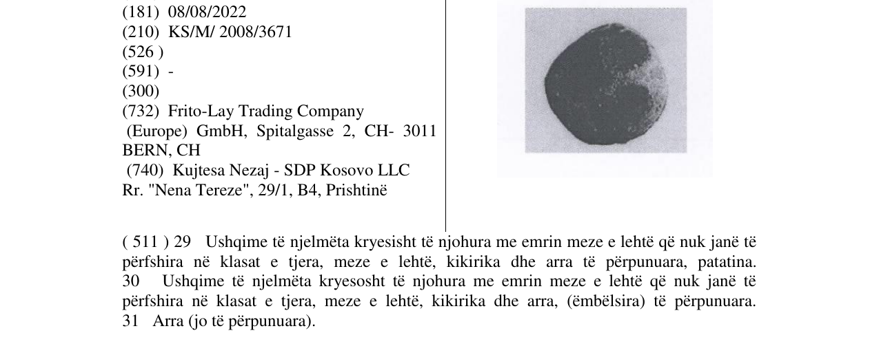 Zëri i markës Markë figurative në buletin