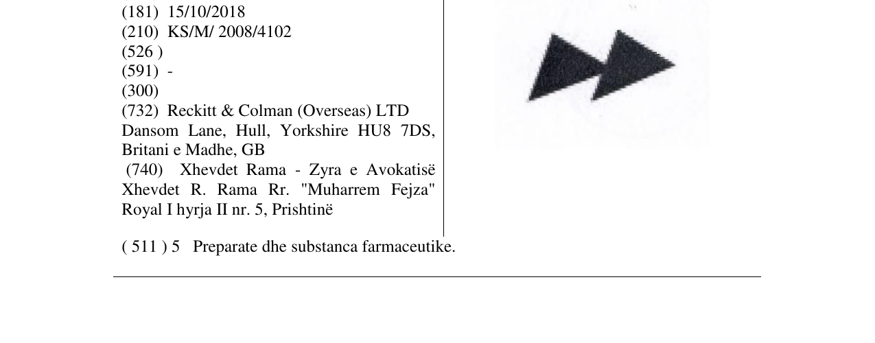 Zëri i markës Markë figurative në buletin