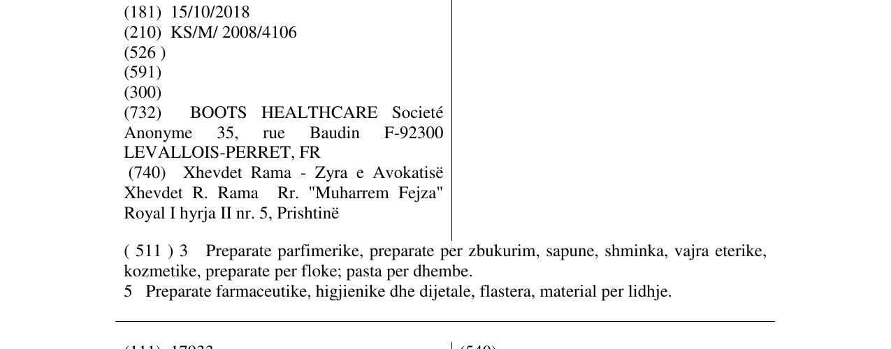 Zëri i markës LUTSINE në buletin