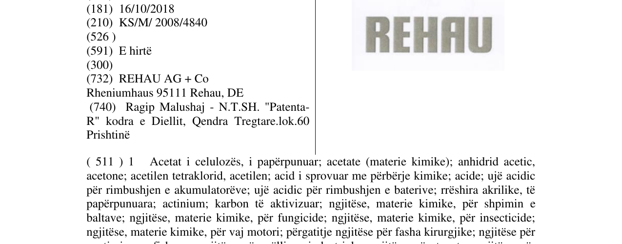 Zëri i markës REHAU në buletin