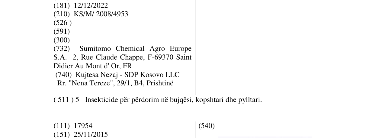 Zëri i markës DIPEL në buletin