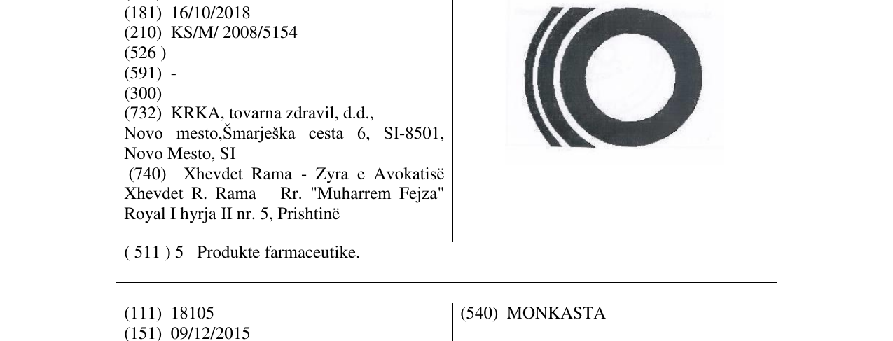 Zëri i markës Markë figurative në buletin