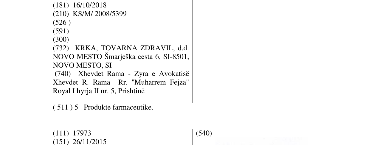 Zëri i markës DORETA në buletin
