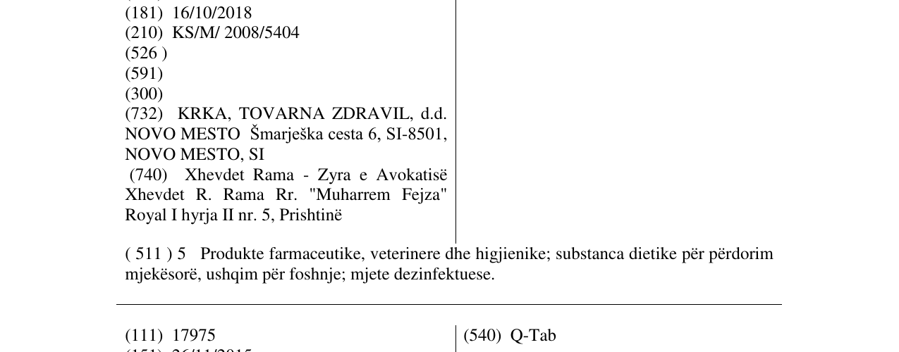 HELEX markasının bültendeki kaydı