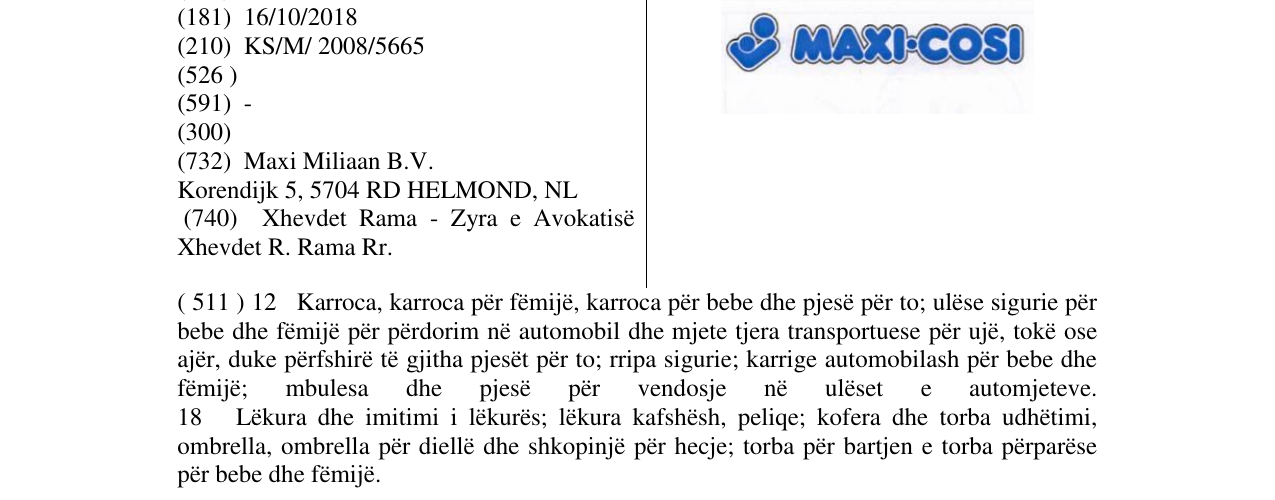 Zëri i markës Markë figurative në buletin