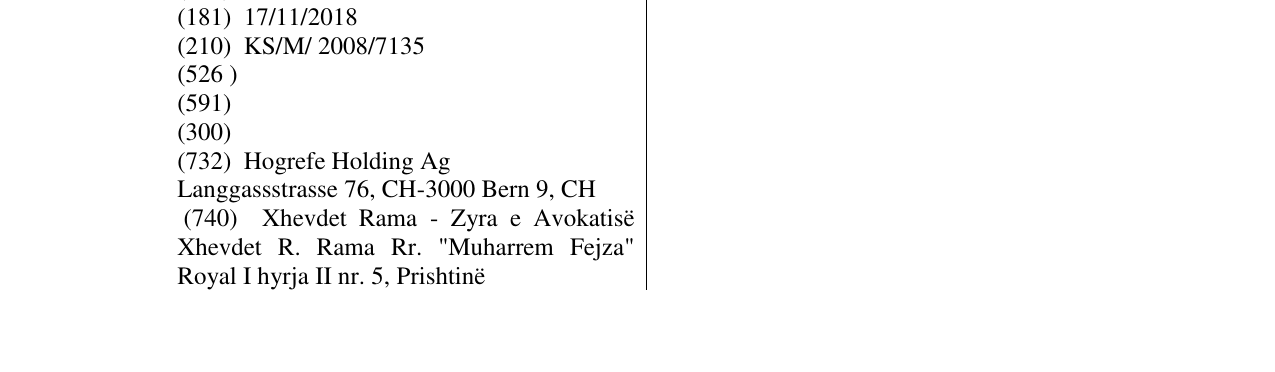 Zëri i markës RORSCHACH në buletin