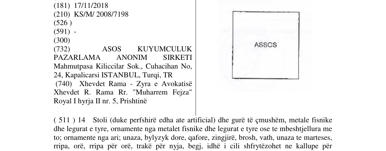 Zëri i markës Markë figurative në buletin
