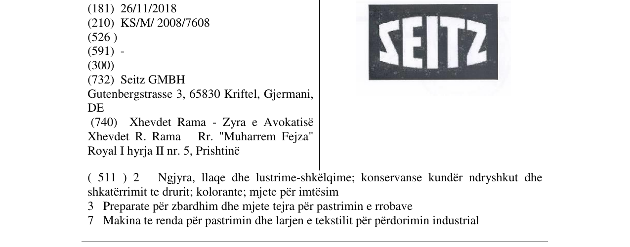 Zëri i markës Markë figurative në buletin