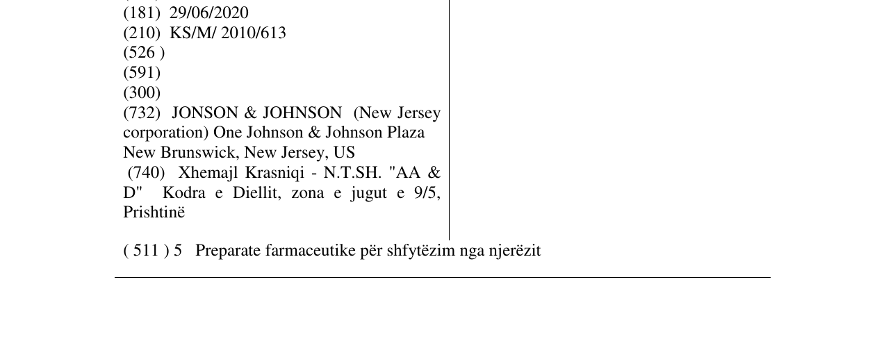 Zëri i markës ENSYLVA në buletin