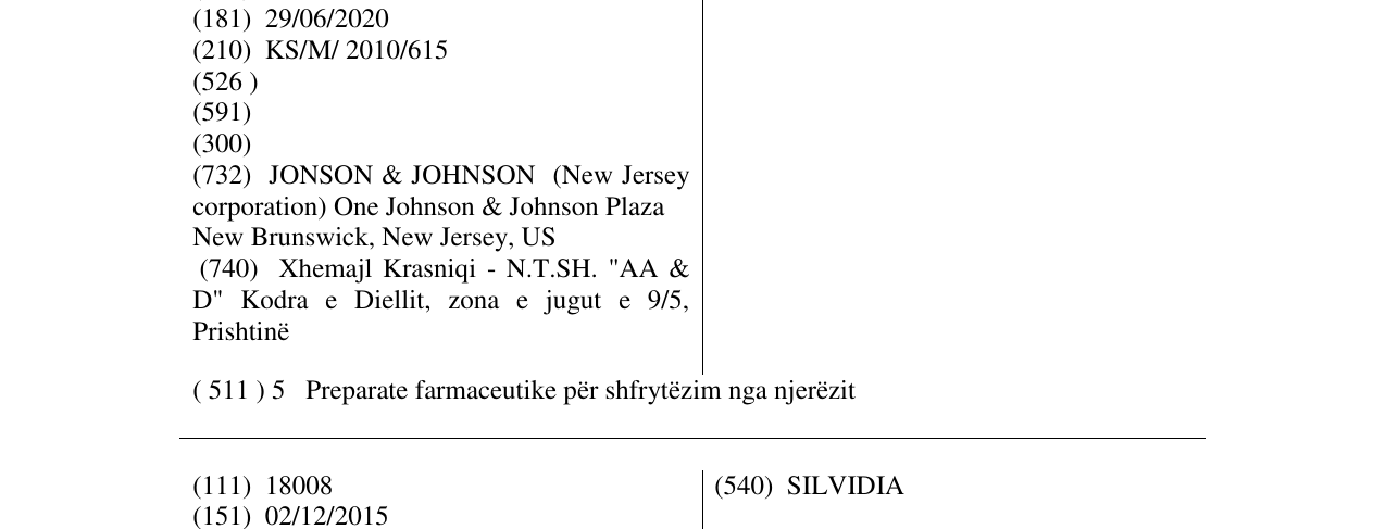 Zëri i markës ENRISYL në buletin