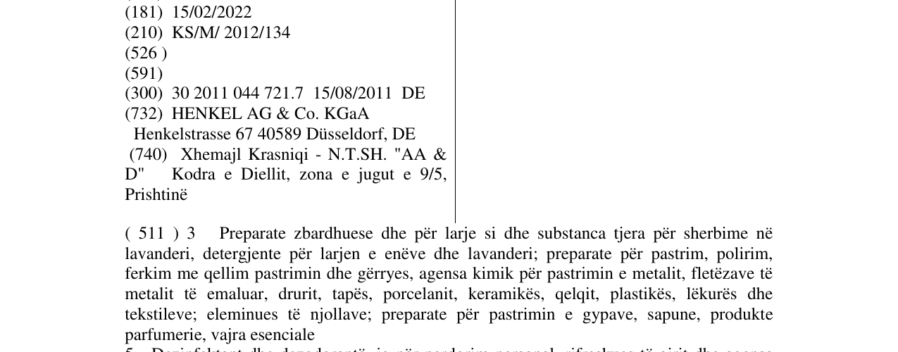 Zëri i markës DUO STICK në buletin