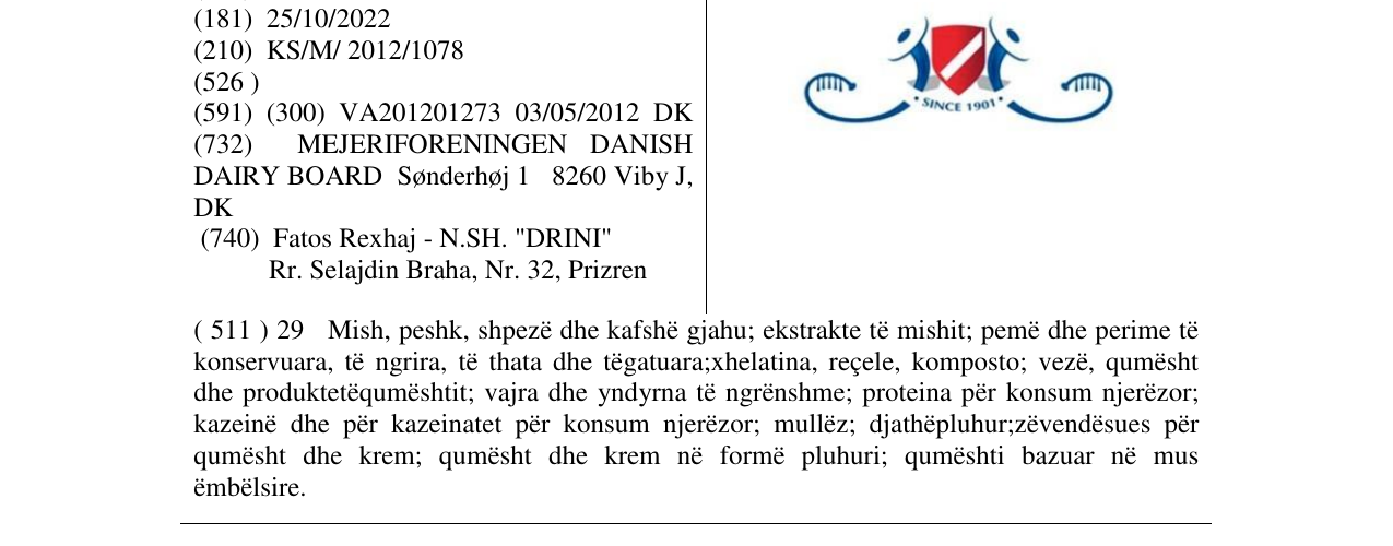 Zëri i markës Markë figurative në buletin