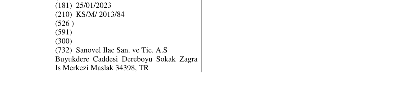 Zëri i markës notta-sanovel në buletin