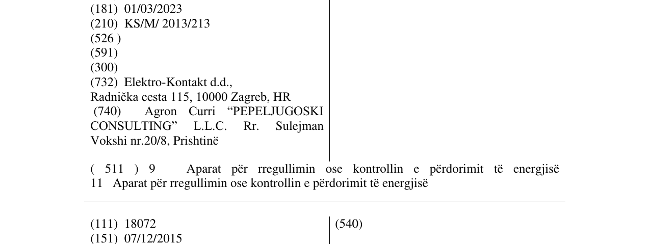 Zëri i markës ELEKTRO-KONTAKT në buletin