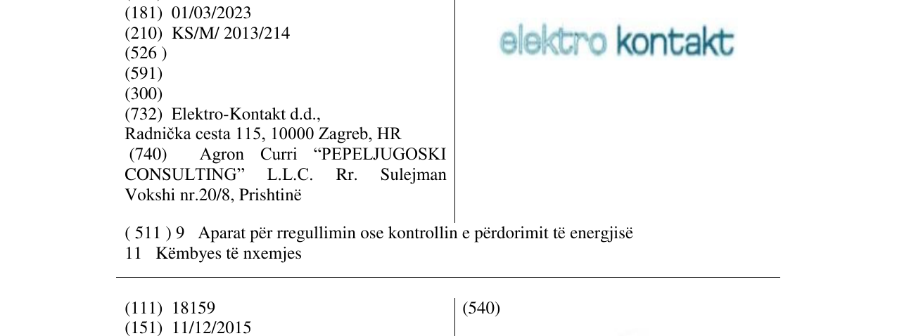 Zëri i markës elektro kontakt në buletin