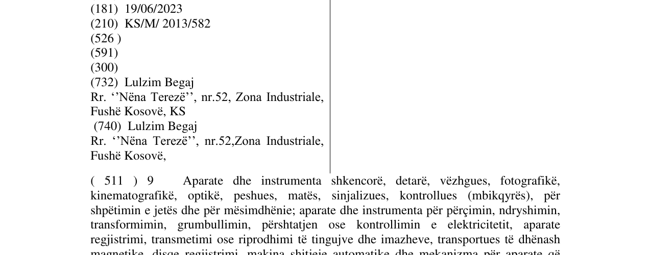 Zëri i markës BeGross në buletin