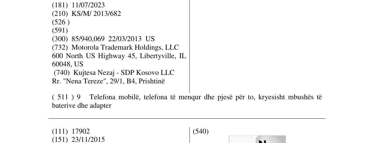 Zëri i markës MOTO X në buletin