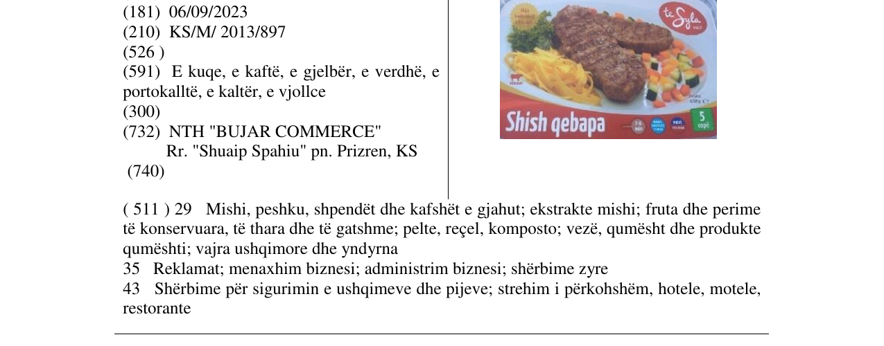 Zëri i markës te Syla Shish qebapa në buletin