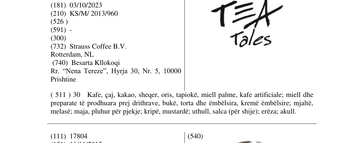 Zëri i markës Tales në buletin