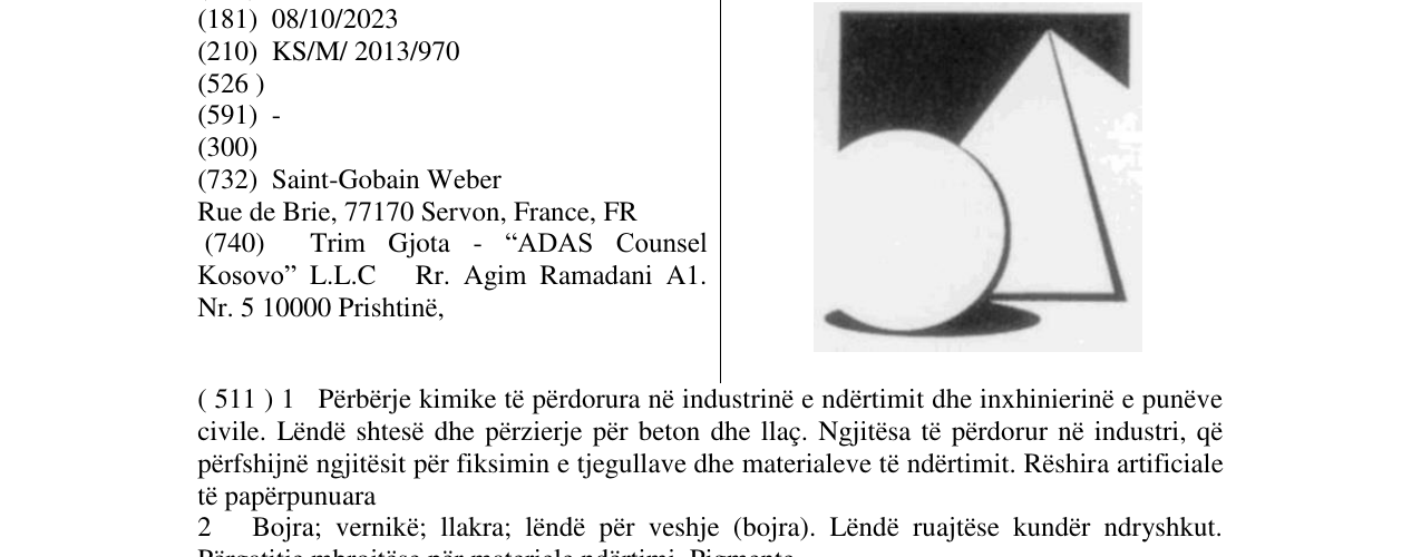 Zëri i markës Markë figurative në buletin