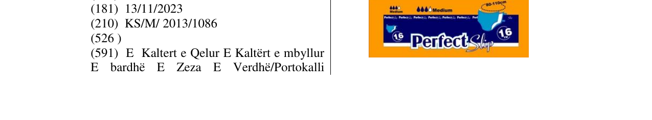 Zëri i markës Perfect Slip në buletin