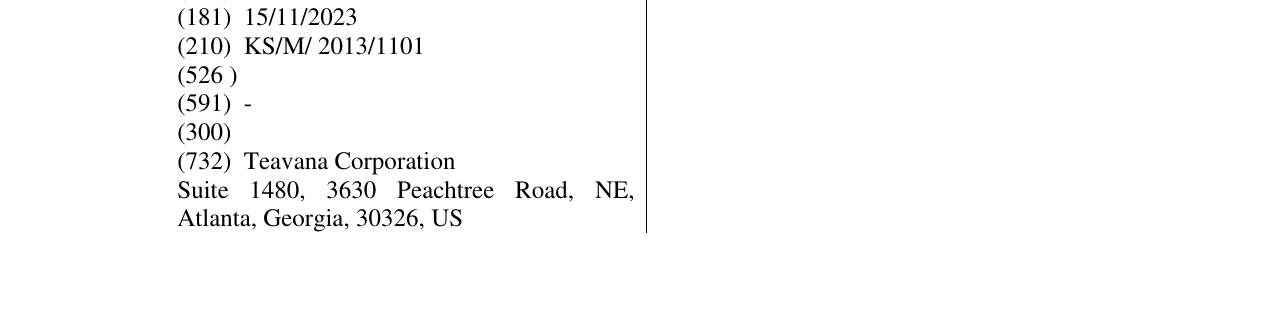 The entry of the trademark Figurative mark in the bulletin