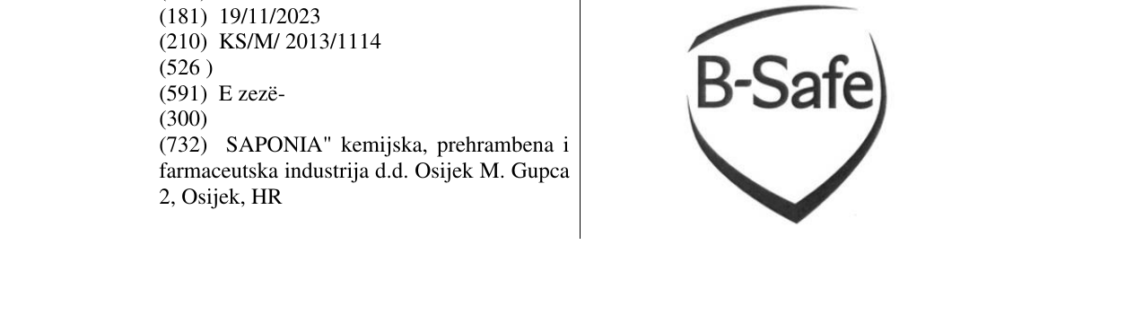 Zëri i markës B - Safe në buletin