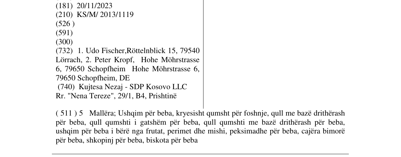 Zëri i markës HOLLE në buletin