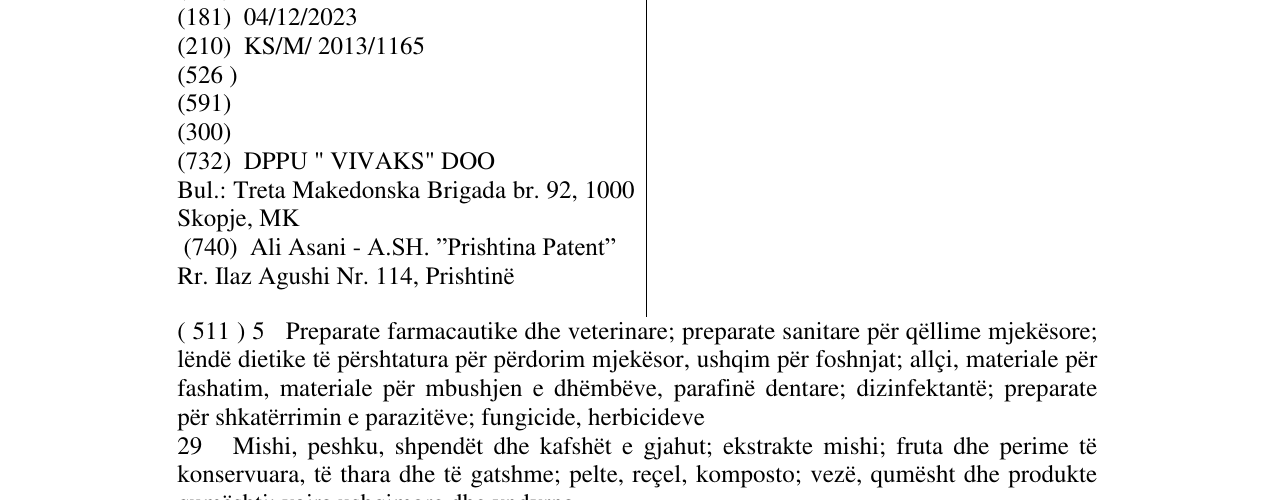 Zëri i markës VIVA në buletin