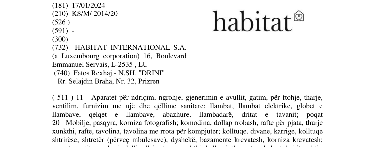 Zëri i markës habitat në buletin