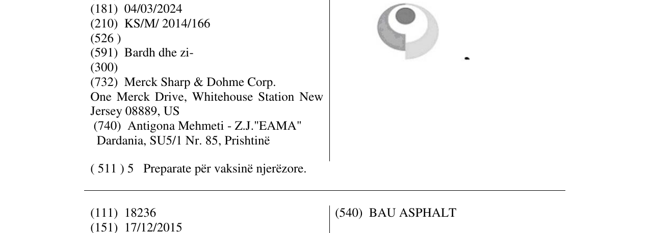 Zëri i markës Markë figurative në buletin