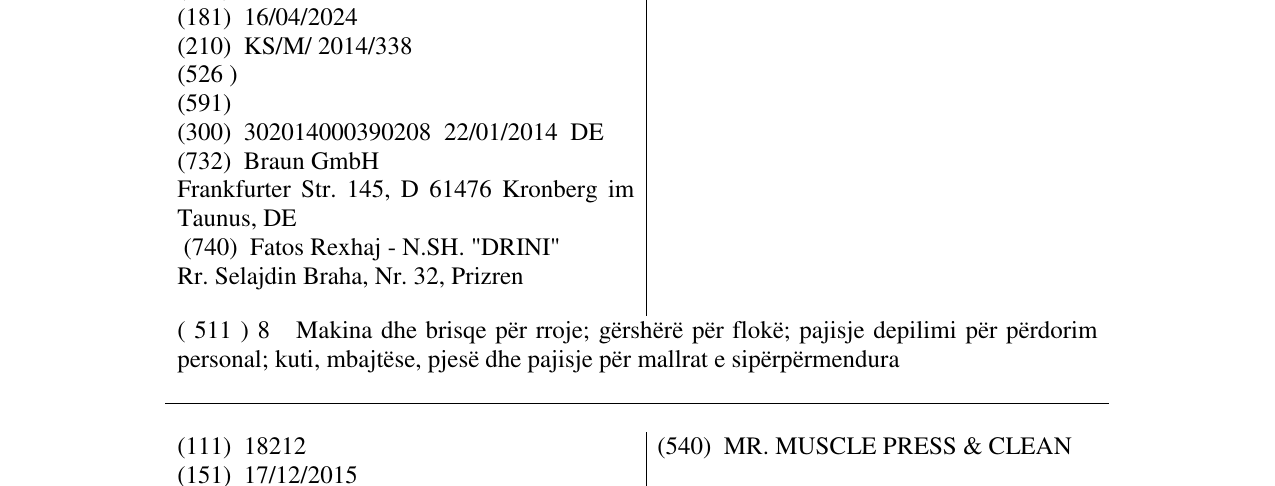 Zëri i markës SYNCROSONIC në buletin