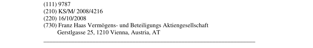Zëri i markës HECRONA në buletin