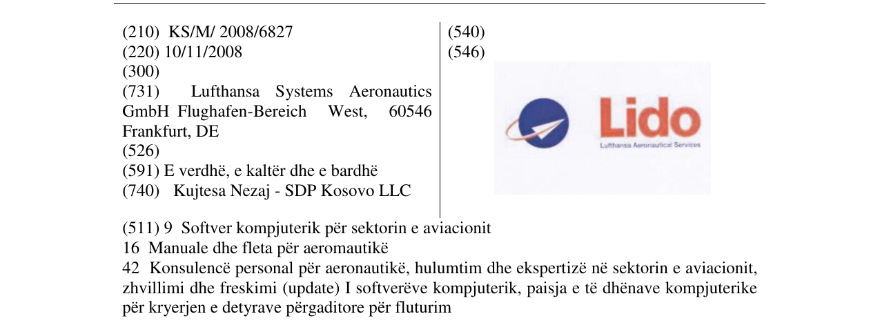 Zëri i markës Markë figurative në buletin